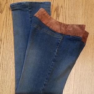 Billy Blues Jeans with Suede Waistband